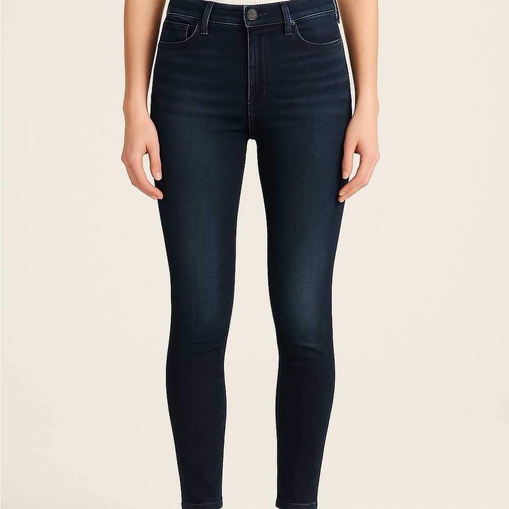 AYR skinny jeans stretch dark wash mid rise ankle W30 L28
